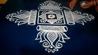 Traditional rangoli designs 🌺 Easy festival rangoli designs