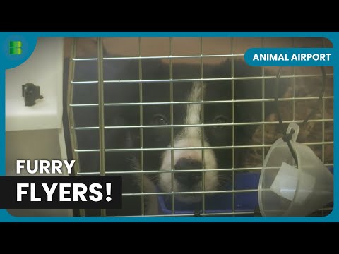 Puppies Racing to Catch a Flight - Animal Airport - Animal Documentary