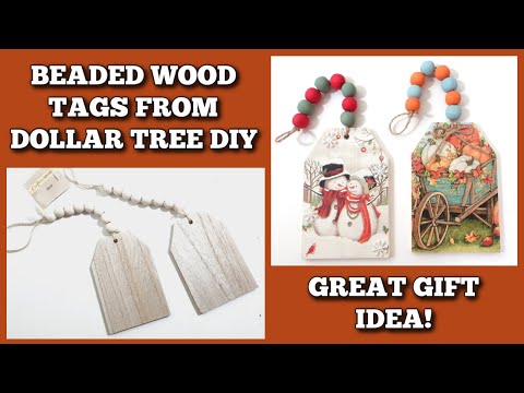 Easy Dollar Tree Beaded Tag Diy - Perfect Gift Idea!