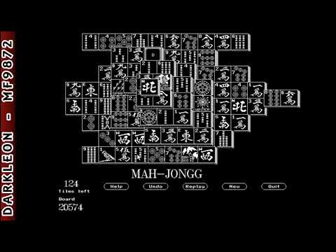 Mah Jongg © 1989 Mark Holm - PC DOS - Gameplay