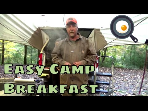 EASY CAMP BREAKFAST - BEST Primitive Camp Cooking in the Smokey Mountains