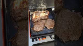 Trying out my new Blackstone Adventure Ready grill & burner while camping