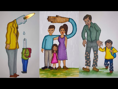 Father's love /deep meaning art/animation video/father's sacrifice