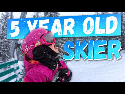 5 Years Old | Cute Father/daughter Skiing