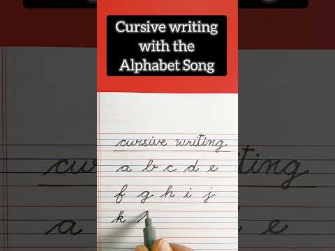 cursive writing a to z, small letters,  abcd song #cursivewriting #shorts whatsapp status video