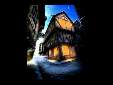 Medieval city sound effect - night