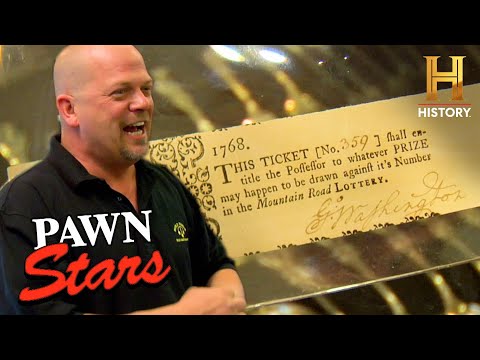 Pawn Stars: THOUSANDS for George Washington Signed Lottery Ticket (Season 2)