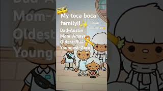 My Toca boca family!! || ItsTocaEli || #tocaboca #tocaworld #tocaroleplayfamily #tocaroleplays