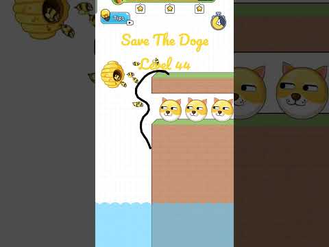 Save The Doge Level 44 Walkthrough. Save The Doge Gameplay. #savethedoge #gameplay #shorts #games