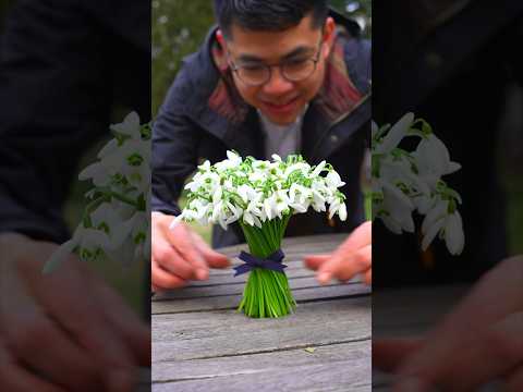 Easy Snowdrop Flower Bouquet Idea