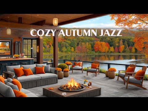 Cozy Autumn Coffee Shop with Smooth Piano Jazz Music - Elegant Bossa Nova Instrumental for Good Mood