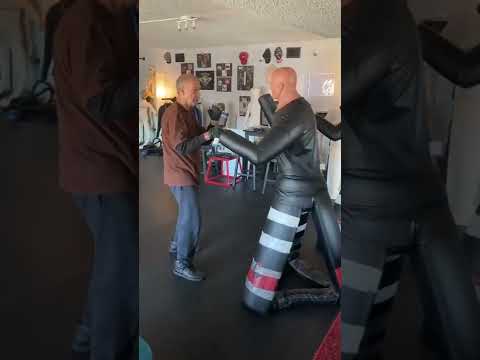 83 young Krav-Maga student performs 3 strikes in 1.5 seconds