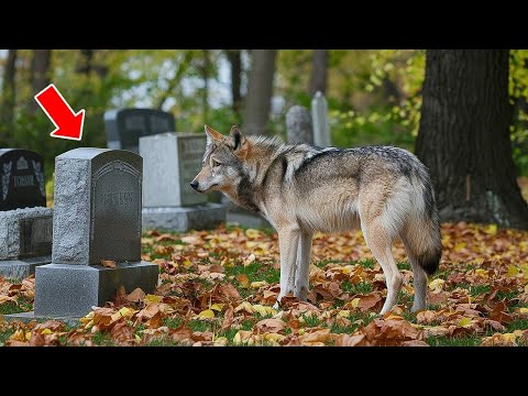 Wolf Visits Grave Every Day – Police Dig It up After Checking Security Footage!