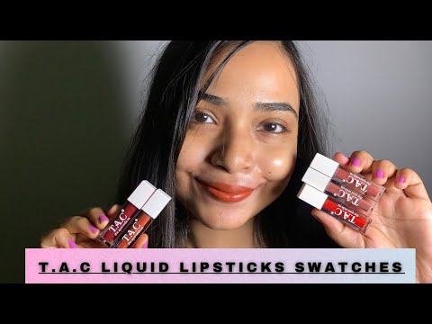 T.A.C Liquid Lipsticks Swatches