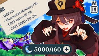 I Spent 5000 RESIN on HUTAO... My LUCK was TOO SPOOKY 💀 | Genshin Impact