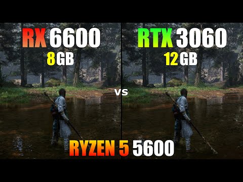 RX 6600 vs RTX 3060 : Ryzen 5 5600 - Test in 20 Games in 2024