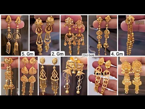 Latest Sui Dhaga Earrings Design 😍/Gold Earrings Designs/Gold Loop Earrings Design 🥰/Gold Earrings 😍