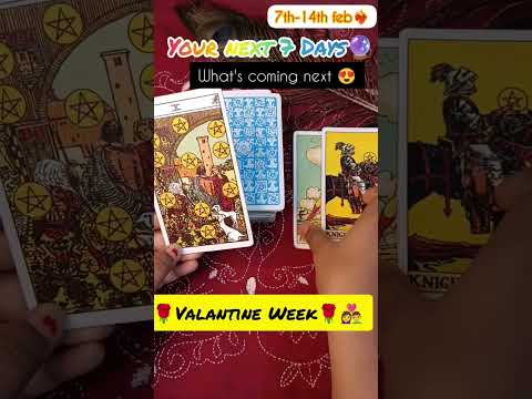 YOUR VALANTINE WEEK'S ❤️‍🔥. #tarotshorts #valantineday #tarot #whatscoming #whoiscoming #subscribe