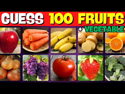 Guess The Fruit And Vegetable 🍉🥦 | Random Quizzes