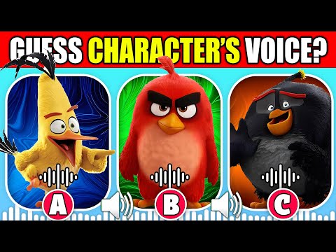 🔊 Guess The Angry Birds Movie Characters by Their Voice? | Red, Chuck, Bomb