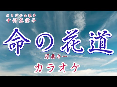 命の花道(カラオケ）中村美律子