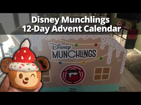 Disney Munchlings Season's Sweetings 12 Day Advent Calendar Unboxing