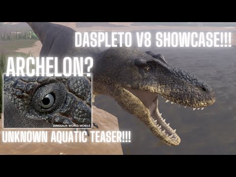 Daspletosaurus REMODEL! + New UNKNOWN AQUATIC Teaser Image!!! - Dinosaur World Mobile