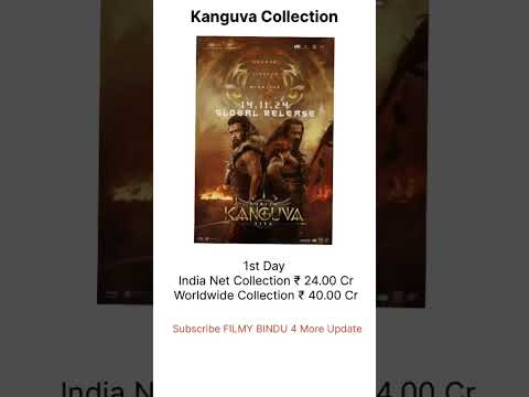 #Kanguva Day 1 Collection Worldwide #Suriya #bobbydeol #dishapatani #yogibabu #shiva #openingday2024