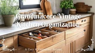 Grandmacore Vintage Kitchen Organization: A Cozy & Functional Retreat