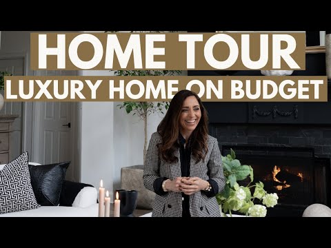 MODERN, CLASSIC & BUDGET FRIENDLY LUXURY LIVING ROOM TOUR | HOUSE OF VALENTINA