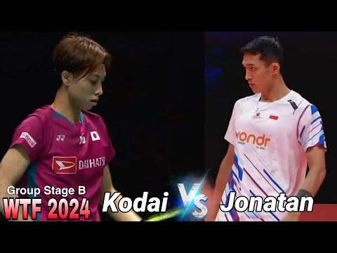 Jonatan Christie vs Kodai Naraoka || Group Stage WTF 2024