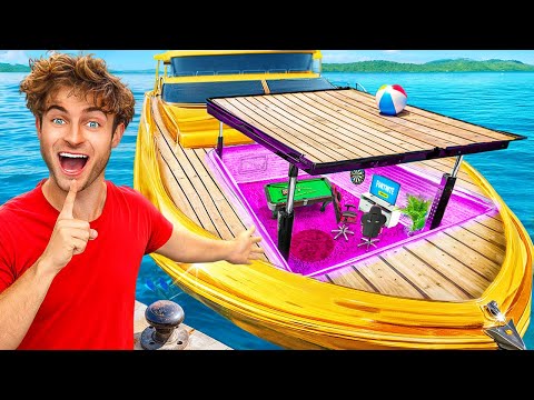 I Built a SECRET Room On A $10,000,000 Yacht!