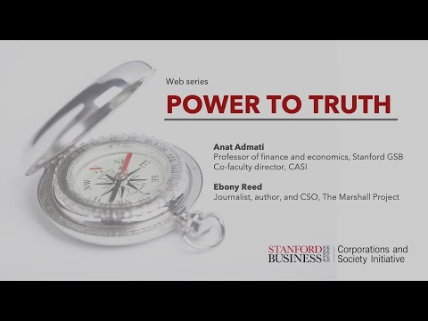 Power To Truth: Driving Change with Ebony Reed and Anat Admati