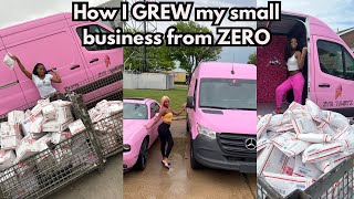 How I GREW my small business from ZERO!