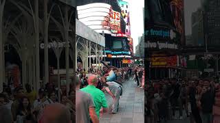 Only New York Times Square Street Performance #newyork #streetperfomance #streetdance #street #fun