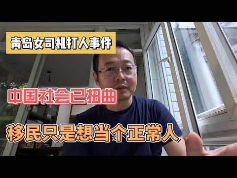 青岛逆行女司机打人事件|中国社会已完全扭曲|早日移民只是想当个正常人|互殴恶法|痞子社会