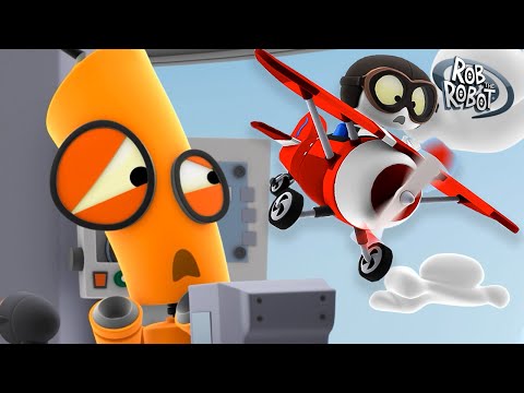 AIRPLANE!  | Rob The Robot | Preschool Learning