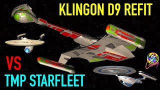 Klingon D9 Refit VS USS Enterprise A - USS Excelsior & Enterprise B - Star Trek Starship Battles