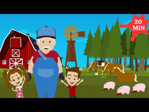 [20 MIN LOOP] Old MacDonald Had a Farm 🐄🎵 | Fun Kids Songs & Nursery Rhymes & Cartoons