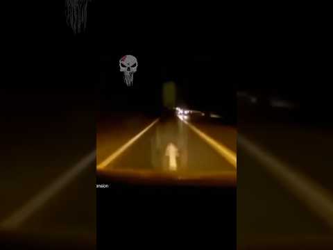 REAL GHOST Caught On Car Dashcam 👻😱 #creepy #ghost #shorts