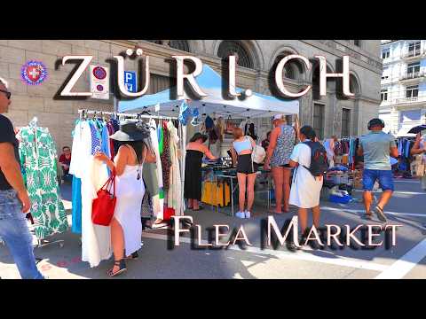 Flea Market ZURICH ✨ Biggest Market in Zurich / Bürkliplatz Switzerland