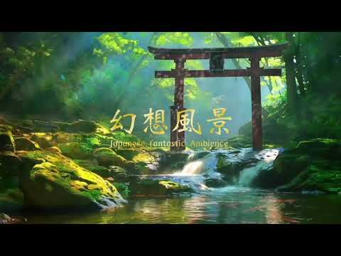 [ASMR / Ambience] A gentle river in a calming Japanese forest