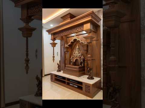 Unique Pooja mandir designs #trending #home #mandir #hometemple #poojaroom #shorts #homedecor #2025