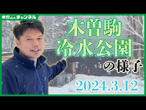 2024年3月12日木曽駒冷水公園の様子本編