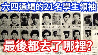 六四天安門 被通緝的21名學生領袖  最後都去了哪裡？  (2023)