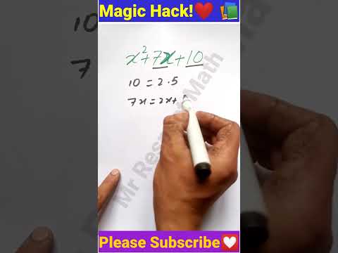 Quadratic Equation | Magic Math Tricks #maths #mathpuzzles