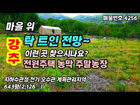 (추천)시원한 마을 위 언덕  탁 트인 전망  전원주택 농막 주말농장 주말주택 세컨하우스로 좋은  충남 공주 토지매매 급매 매물~농가주택 전원주택 급매물 행운땅집부동산TV