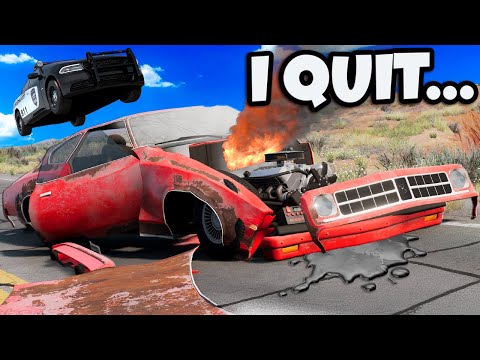 This Police Chase Challenge Broke Me in BeamNG Drive...