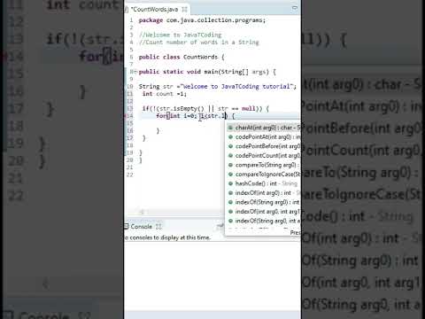 Count words in a given string | count total number of words in a string #shorts #java #javatcoding