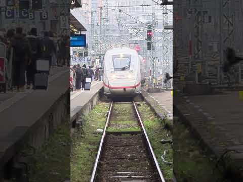 ICE train arriving at Stuttgart main station #trainlover #ICE575 #Hamburg #Germany #train #stuttgart